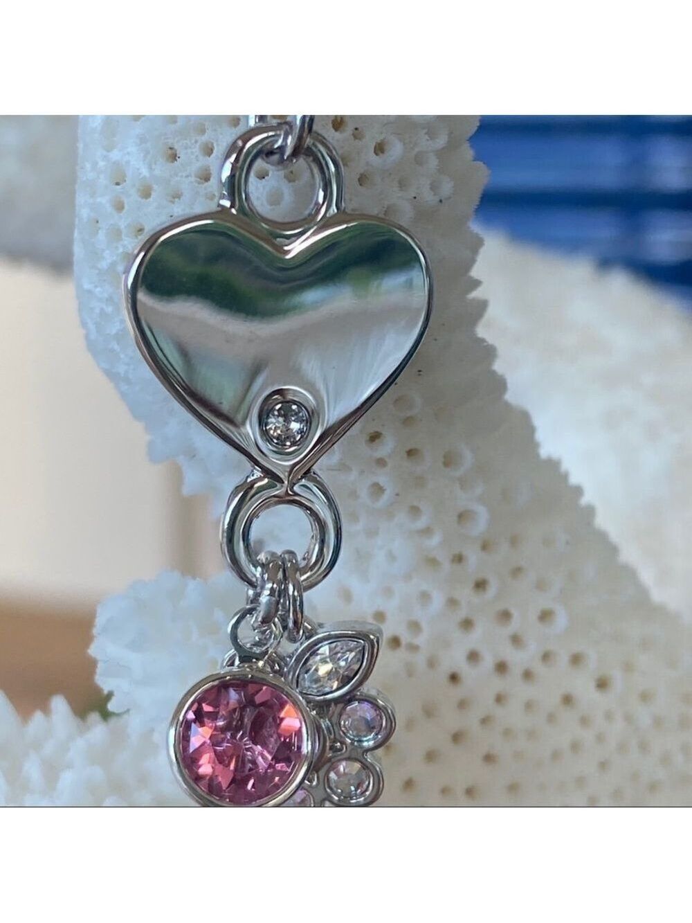 From the Heart Necklace Made w/ Swarovski Crystals